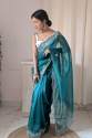 New Organza Embroidery Work Saree For Women thumb 9