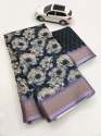 Original Linen Jacquard Border Saree  thumb 19