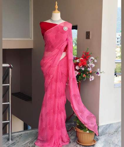 Satin Digital Printed Bangalory Satin Saree For Women