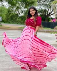 Crafted with premium hues this lehenga styled with a jacket