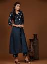 Fancy Chanderi Kurti Pant Set