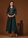 Fancy Chanderi Kurti Pant Set thumb 4