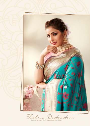 RajPath Presents Pure Paithani silk Saree with Minakari Weaving
