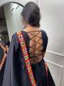 Solid Black 2023 Navratri Chaniya Choli by Shreenathji Export thumb 4