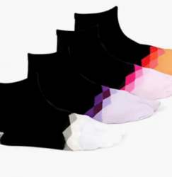 Double Color Ankel Length Socks