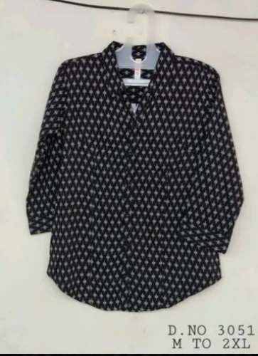 New Collection Ladies Black Printed Shirt For Women by Avani Art