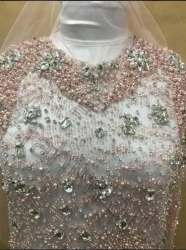 Crystal Beaded Embroidered Fabric 