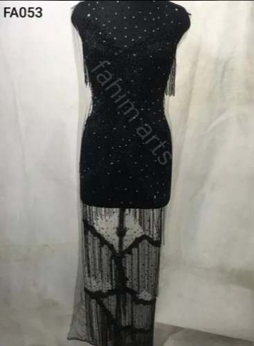 Custom Beaded Fabric  by Fahim Arts