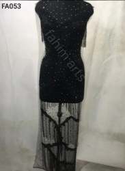 Custom Beaded Fabric 