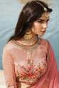 Designer Brown And Pink Silk Lehenga Choli thumb 2