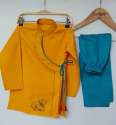 kids Boys Hand printed Angrakha kurta 