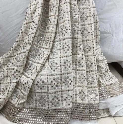 Daman Dyeable Embroidered Fabric