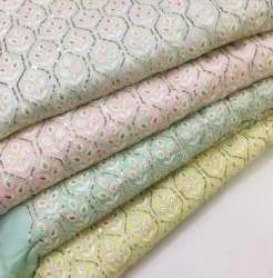Multi Color Embroidered fabric 