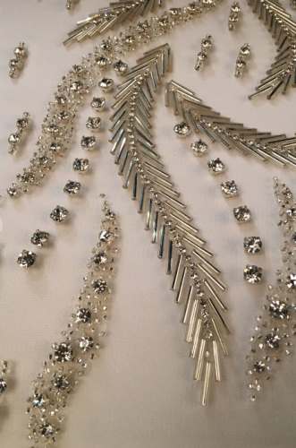 AMazing Beaded Fabric for Bridal Dress