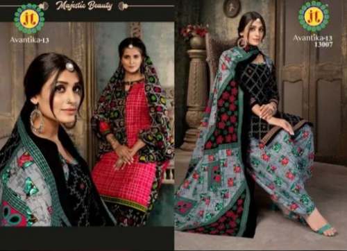 New Arrival Avantika Vol -13 Cotton Unstitch Suit by Sunshine Textile