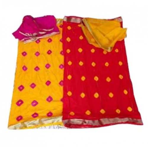 Multi Color Nylon Saree For Women by H S Impex