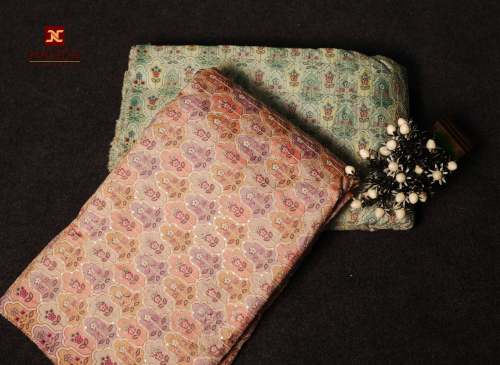 POSITION PRINT EMBROIDERY WORK FABRIC
