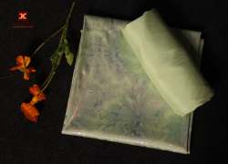 SILK FOIL PRINT FABRIC