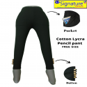 Riyon Cotton Lycra Pencil Cut Pant for Women 