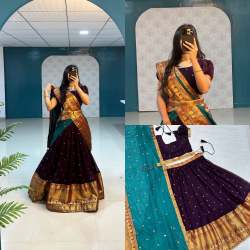 New Super Hit Narayanpet Stiched Lehenga Choli 