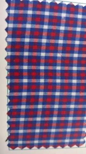 Checks Printed Uniform School Fabric