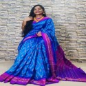 Pochampally Pattu Saree  thumb 14