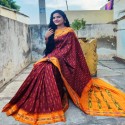 Pochampally Pattu Saree  thumb 9