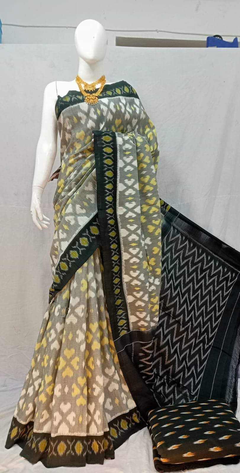 PURE IKAT MECERIZED SAREES  by ks handloom