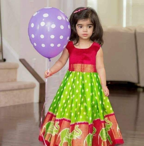 PURE IKAT PATTU LEHENGAS (KIDS SIZE) by ks handloom