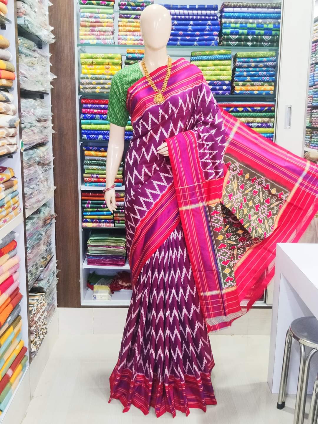 PURE IKAT PATTU SAREES (TWILL IKAT) by ks handloom