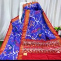 PURE IKAT PATTU FOREST DESIGN SAREE  thumb 4
