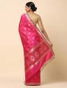 New Parijat Cutwork Handloom Silk Saree For Women thumb 1