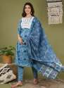 blue-cotton-embroidery-and-mirror-work-kurti-pent-