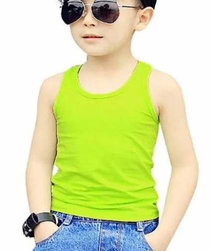 Parrot Green Kids Vest Sando by Vivaan enterprise