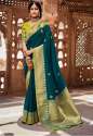 new-arrival-teal-green-dola-silk-saree-for-women