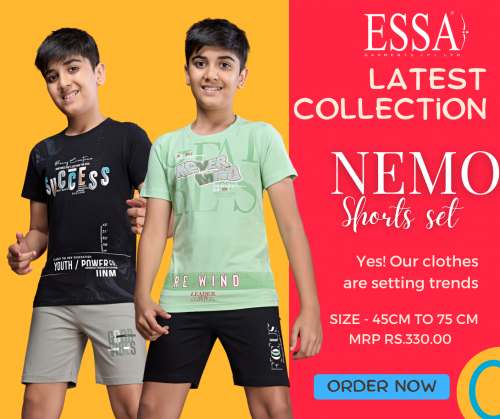 NEMO SHORT SET by Essa Garments Private LIMITED