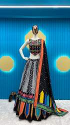 New Arrival Crepe Printed Navratri Lehenga Choli 