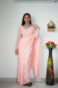 Plain Georgette Ready To Wear Saree thumb 5