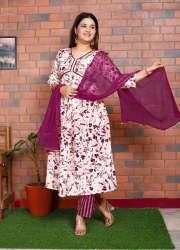 Gorgeous vibrant color nayra cut kurti for ladies 