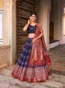 Ladies Ajarakh prints lehenga choli thumb 2