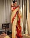 Ladies Banarasi Soft Silk beautiful Saree  thumb 3