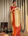 Ladies Banarasi Soft Silk beautiful Saree  thumb 6