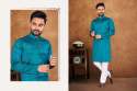 Multi color sequins cotton silk stitched mens kurta 