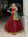 Pure Cotton Garba Special Lehenga Choli With Gamthi Work Blouse  thumb 1