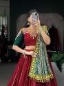 Pure Cotton Garba Special Lehenga Choli With Gamthi Work Blouse  thumb 5