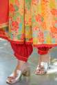 Womens Muslin Multi-color Alia Cut Kurti Pant and Dupatta thumb 17