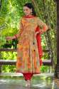 Womens Muslin Multi-color Alia Cut Kurti Pant and Dupatta thumb 9