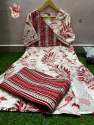 Angrakha Rayon Floral Printed Kurti Pant Set  thumb 7