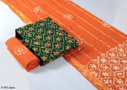 Batik Wax Pure Cotton Dress Material For Women