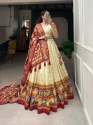 Beautiful Printed Tussar Silk Ready Made Lehenga Choli  thumb 5